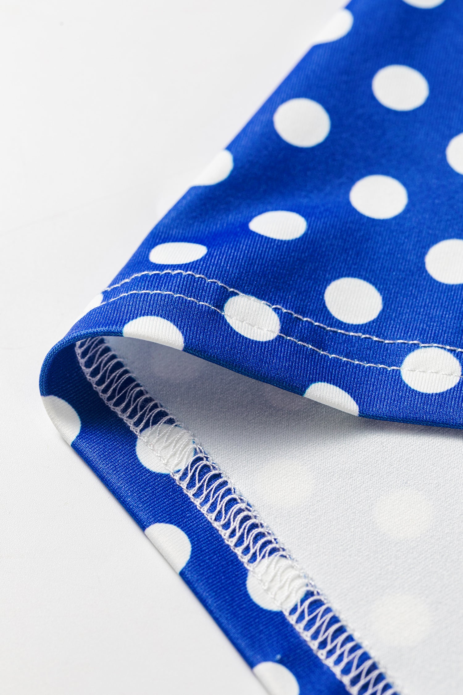 Blue Polka Dot Print Slim Tank Loose Pants 2pcs Outfit 🇺🇸