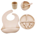 Baby Cutlery Set Silicone Bib Silicone Cup Spoon 🇨🇳