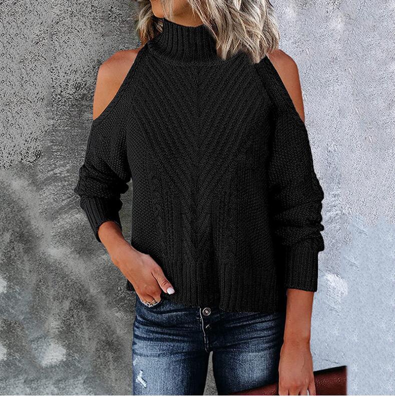 Autumn And Winter New Off-shoulder Sweater Ladies 🇨🇳