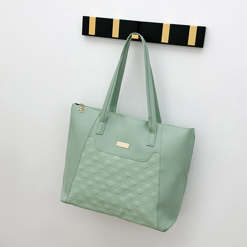 Diamond-Embossed Large-Capacity Tote Bag 🇨🇳