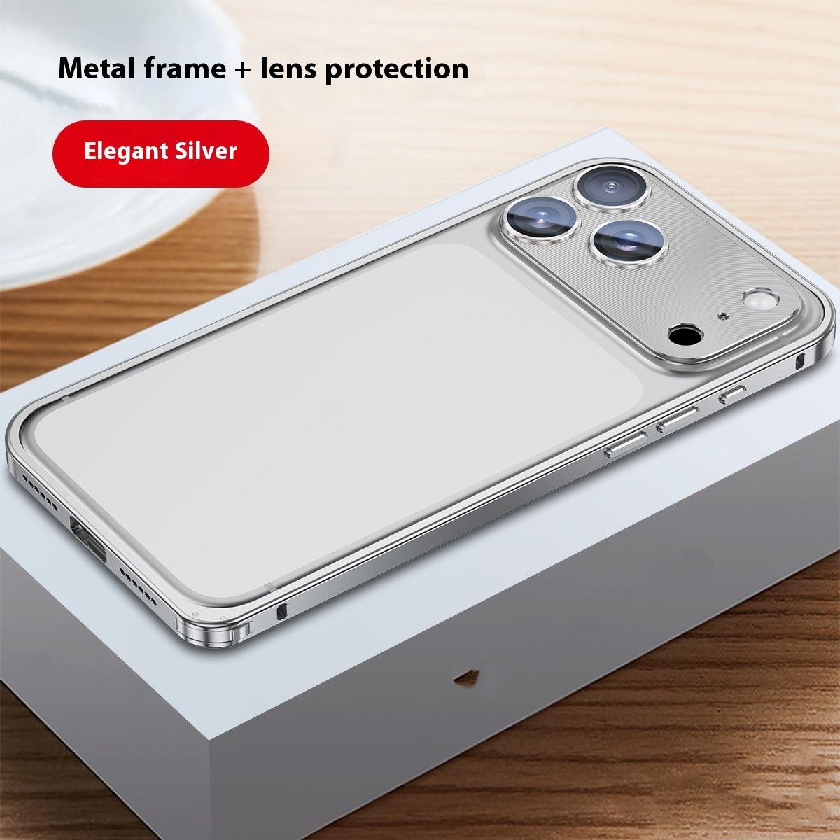 Applicable Metal Frame Phone Case Lens Protection 🇨🇳