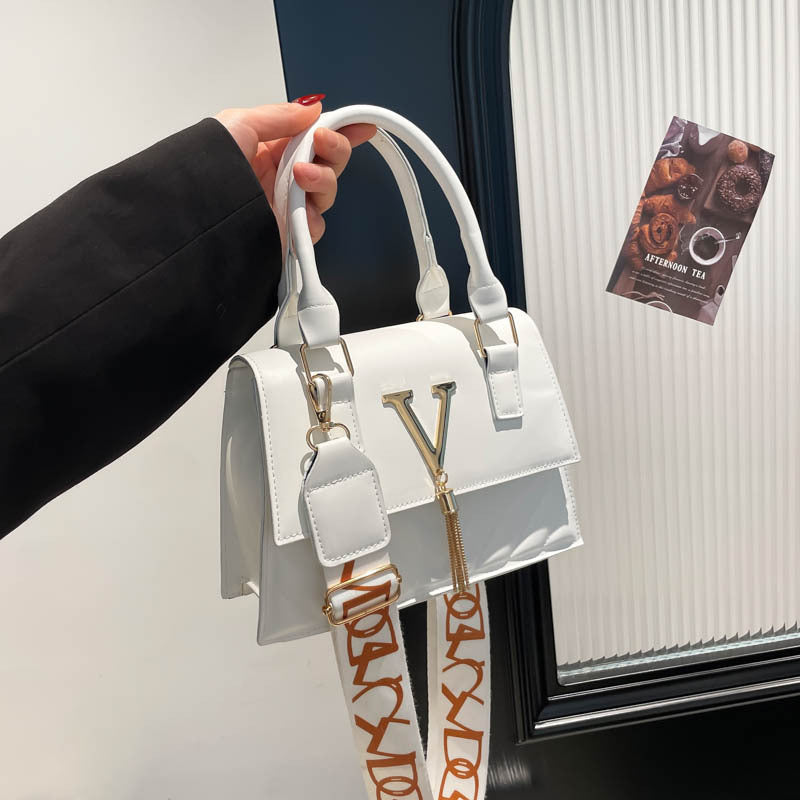 Womens Fashion Solid-Color Tassel Crossbody Bag 🇨🇳