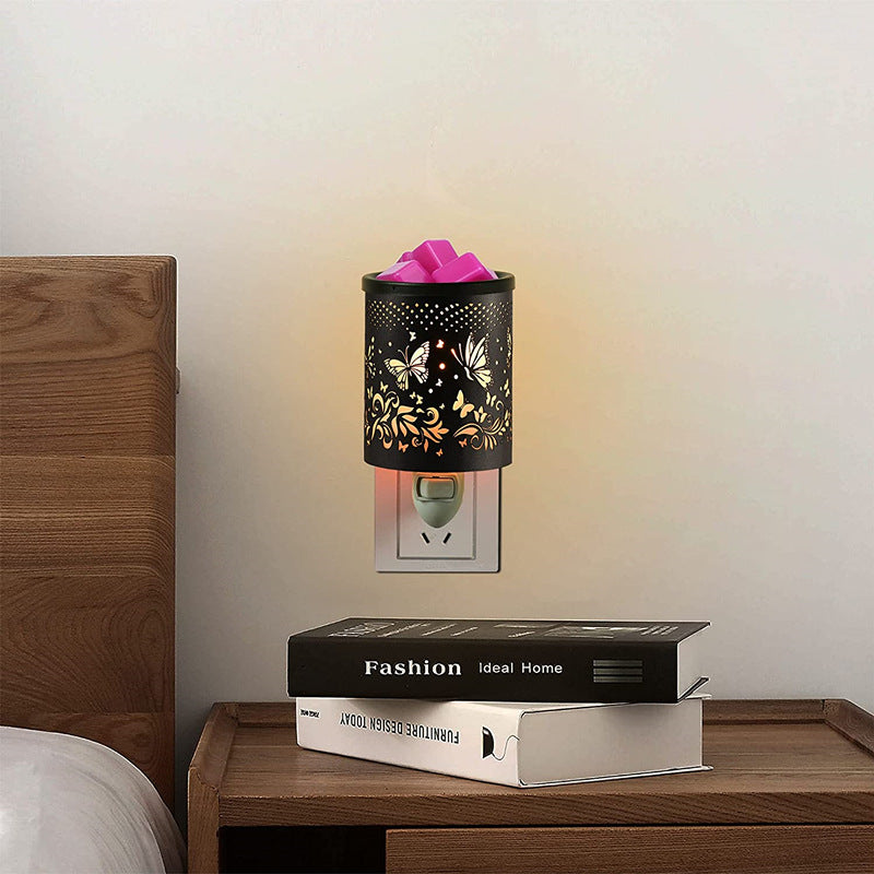 Metal Wall-Plug Wax Melt Warmer Electric Wax Burner Melter Fragrance Warmer Night Lamp 🇨🇳