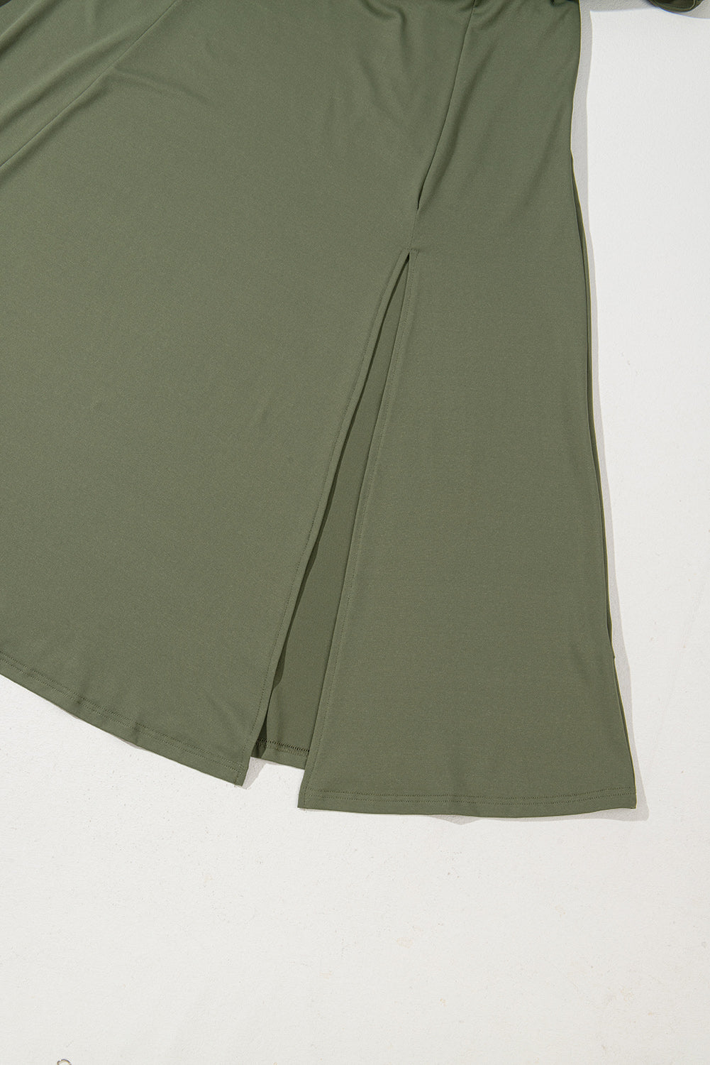 Four Leaf Clover Sleeveless Scoop Neck Flared Split Midi Dress 🇨🇳