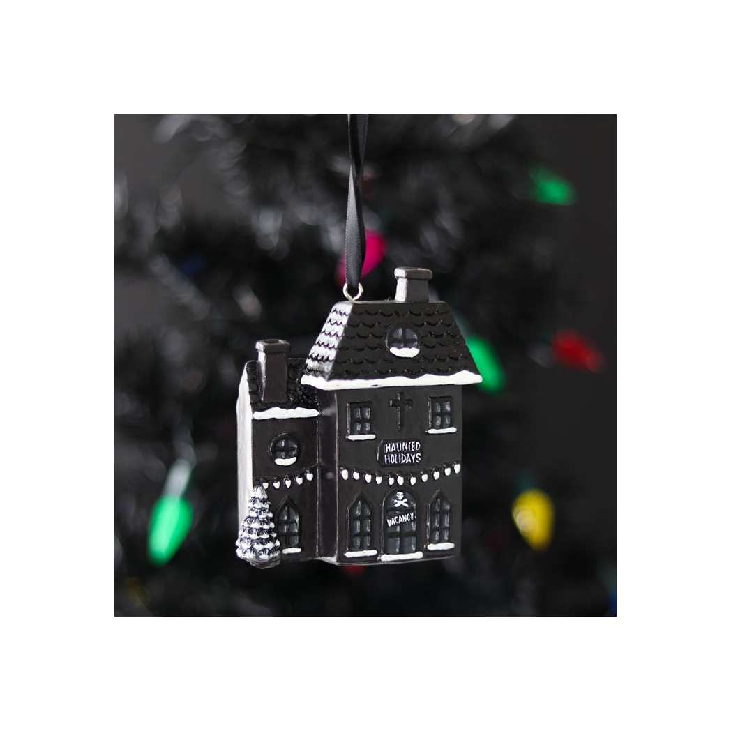 Haunted Holiday House Resin Christmas Decoration 🇬🇧