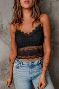 Black Lace Bralette Crop Top 🇨🇳