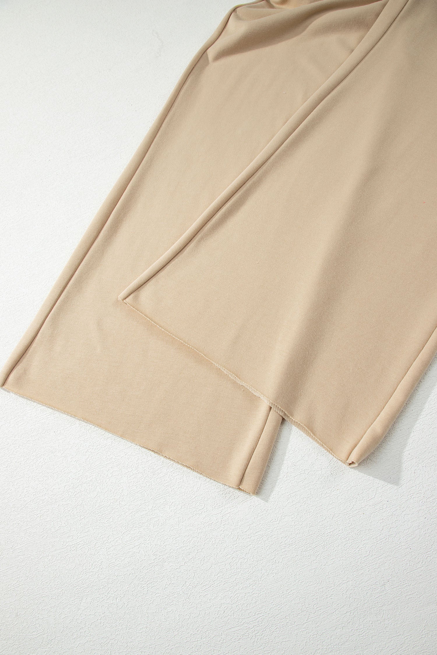 Parchment Solid Color Loose Tee Drawstring Wide Leg Pants 2pcs Outfit 🇺🇸