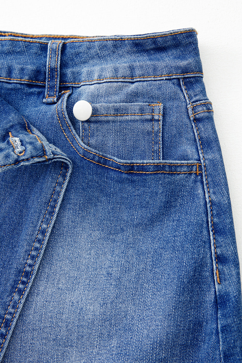 Ashleigh Blue Wrapped Crossed Waist Denim Mini Skirt 🇨🇳