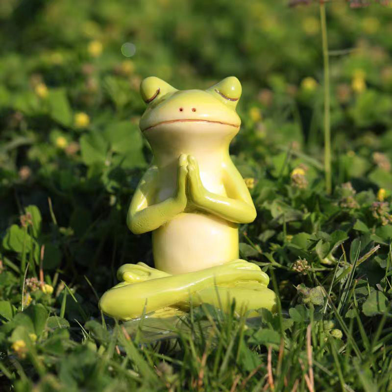 Creative Meditation Bunny Garden Courtyard Decoration Ornaments 🇨🇳