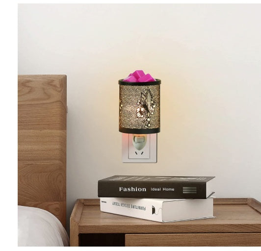 Metal Wall-Plug Wax Melt Warmer Electric Wax Burner Melter Fragrance Warmer Night Lamp 🇨🇳