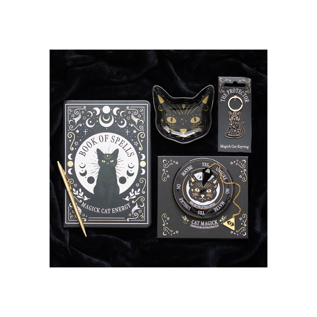 Black Cat Magick Book of Spells A5 Notebook with Pen 🇬🇧