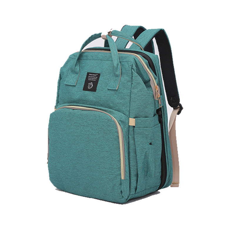 Folding Crib Fashion Maternal And Baby Large-capacity Double Shoulder Dad Backpack 🇨🇳