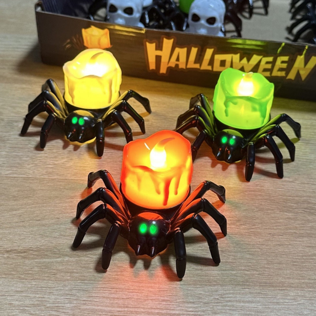 Halloween Pumpkin Spider Candle Light Decoration Props 🇨🇳