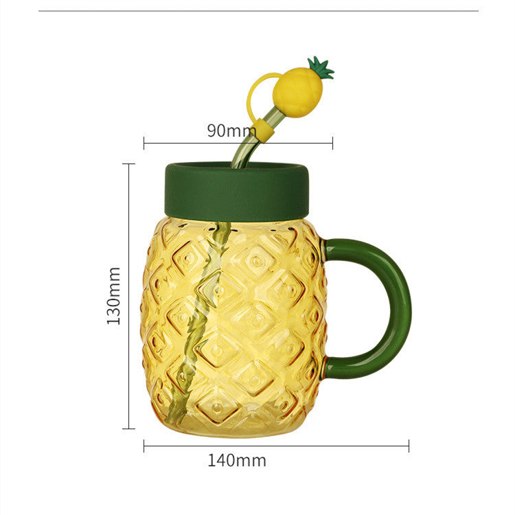 Creative Glass Female Cute Straw Cup 🇨🇳