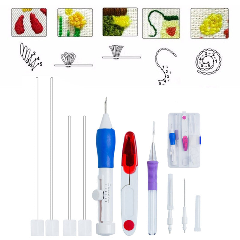 Embroidery Tools Poke Embroidery Set Embroidery Thread Set 🇨🇳