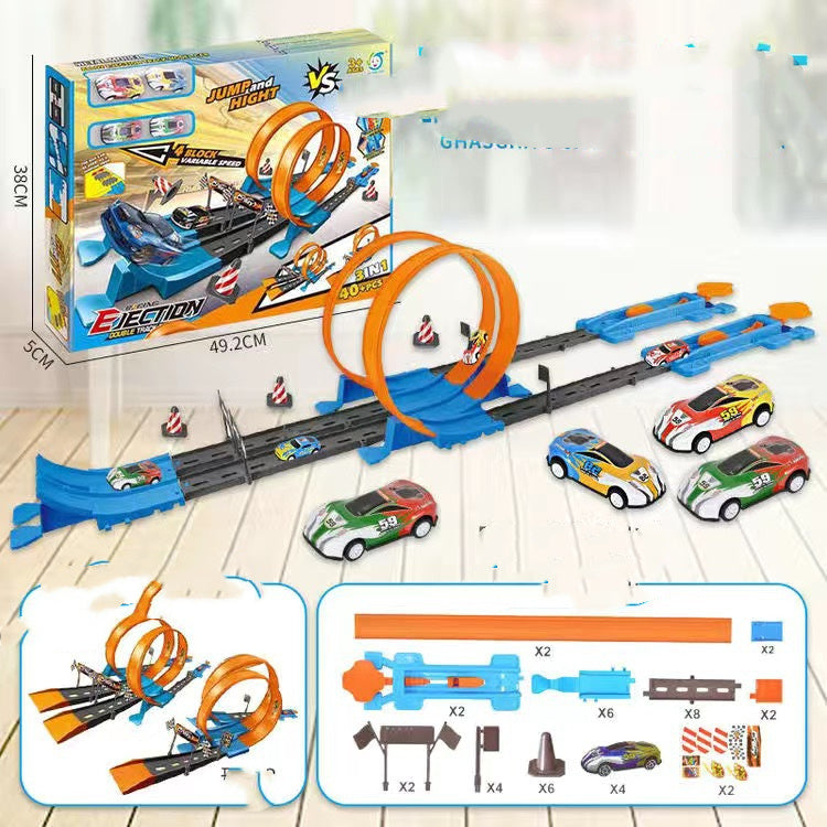 Alloy Racing Track Catapult Car Boy Car Track Kids Toy 🇨🇳