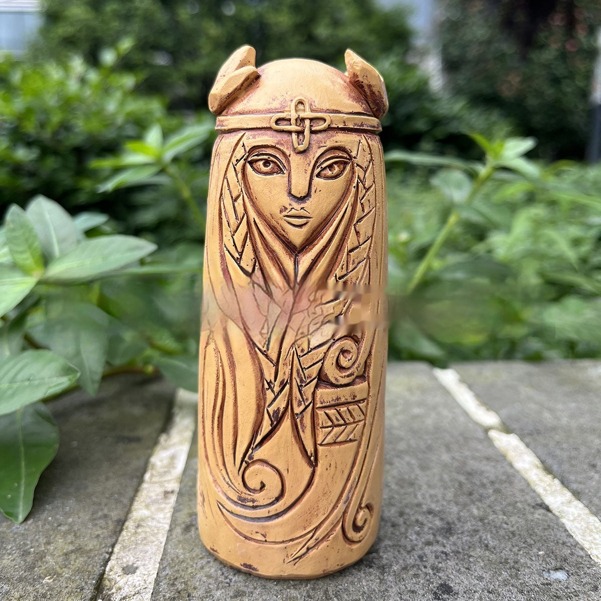 Leisure Nordic Viking God Wooden Statue 🇨🇳