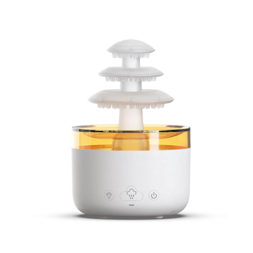 New Cloud Rain Air Humidifier Essential Oil Aromatherapy Diffuser USB Mute Mist Air Humidifier With Colorful Light 🇨🇳