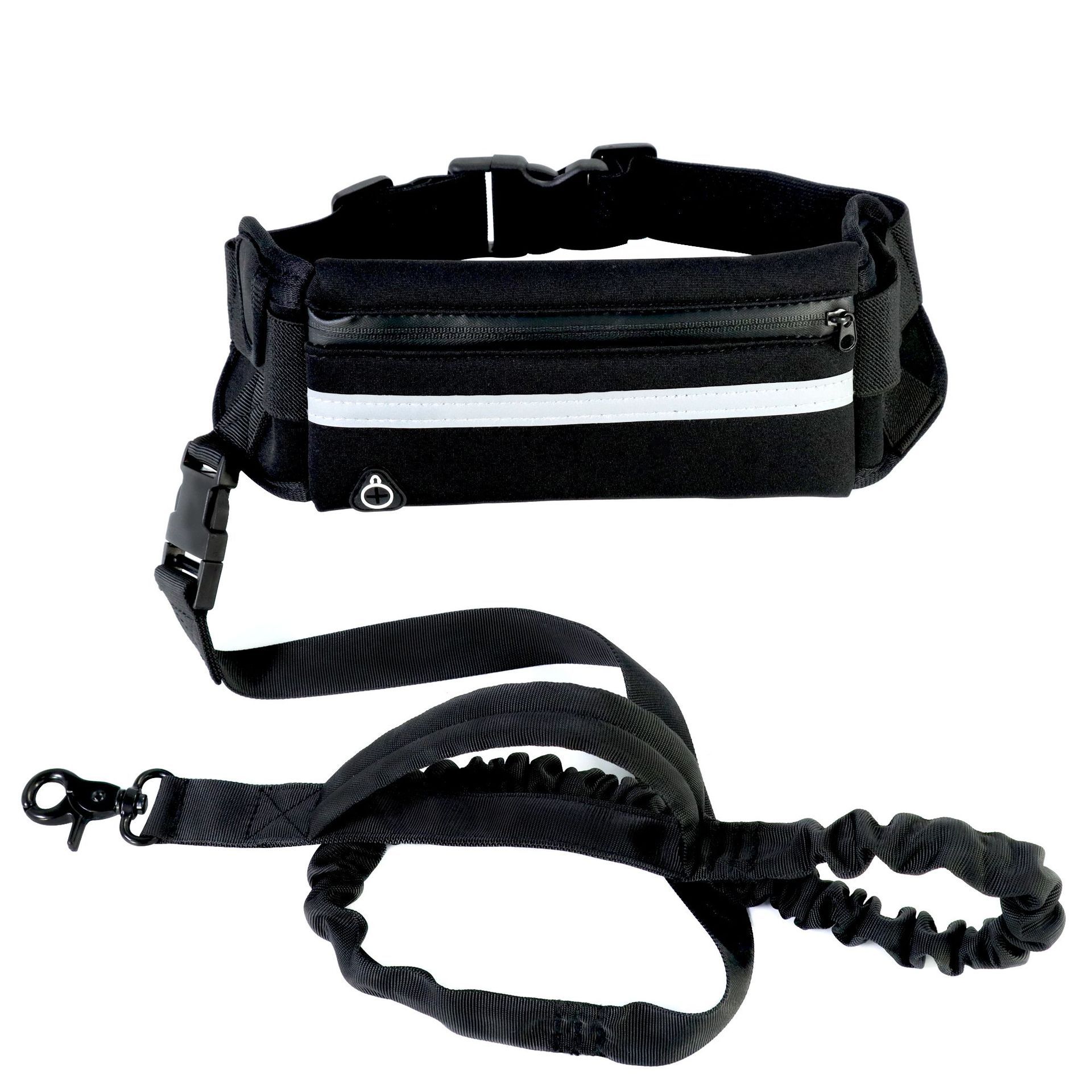 Hands Free Dog Leash Pet Walking And Training Belt With Shock Absorbing Bungee Leash For Up To 180lbs Large Dogs Phone Pocket And Water Bottle Holder 🇨🇳