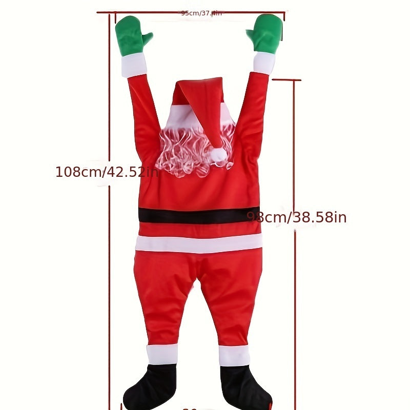 Santa Claus Climbing Wall Decor Clothes Christmas Funny Pendant Ornaments Hanging Ornaments Gifts 🇨🇳