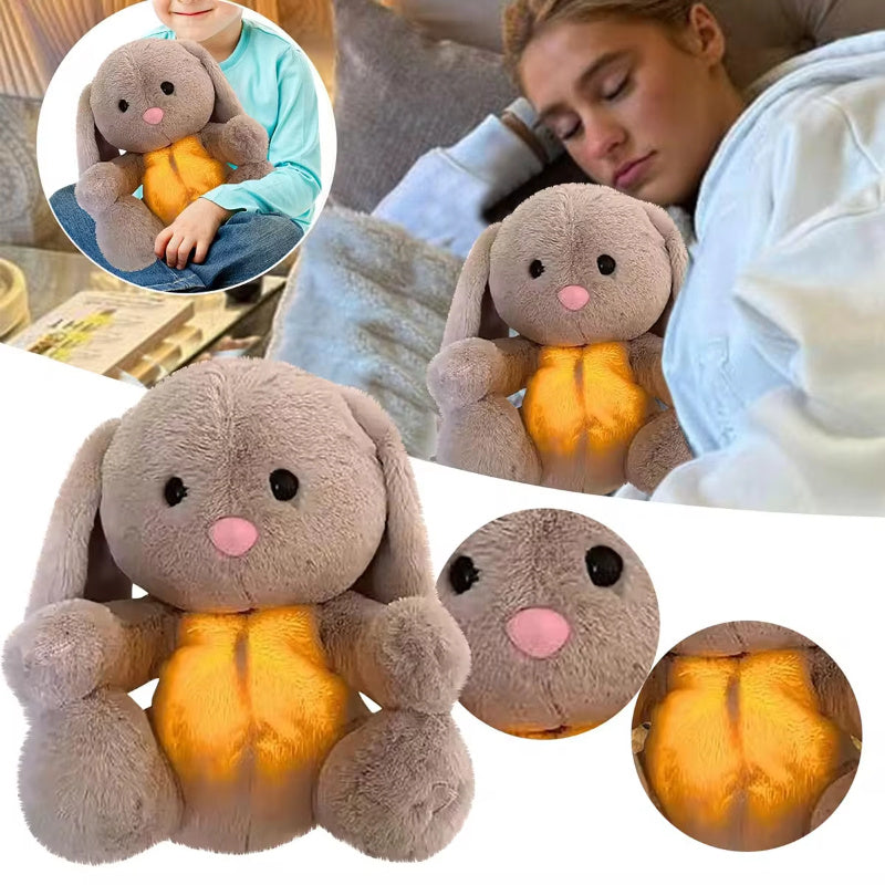 Breathing Rabbit Soothing Sensory Plush Toy With Relieve Anxiety Bunny Comforter Breathes For Newborn Baby 🇨🇳