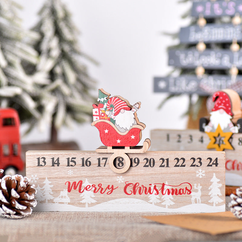 Christmas Wooden Calendar Mobile Ornaments 🇨🇳