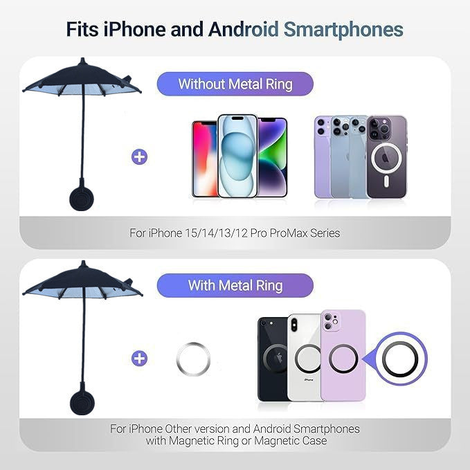 Magnetic Retractable Mobile Phone Umbrella Bracket 🇨🇳