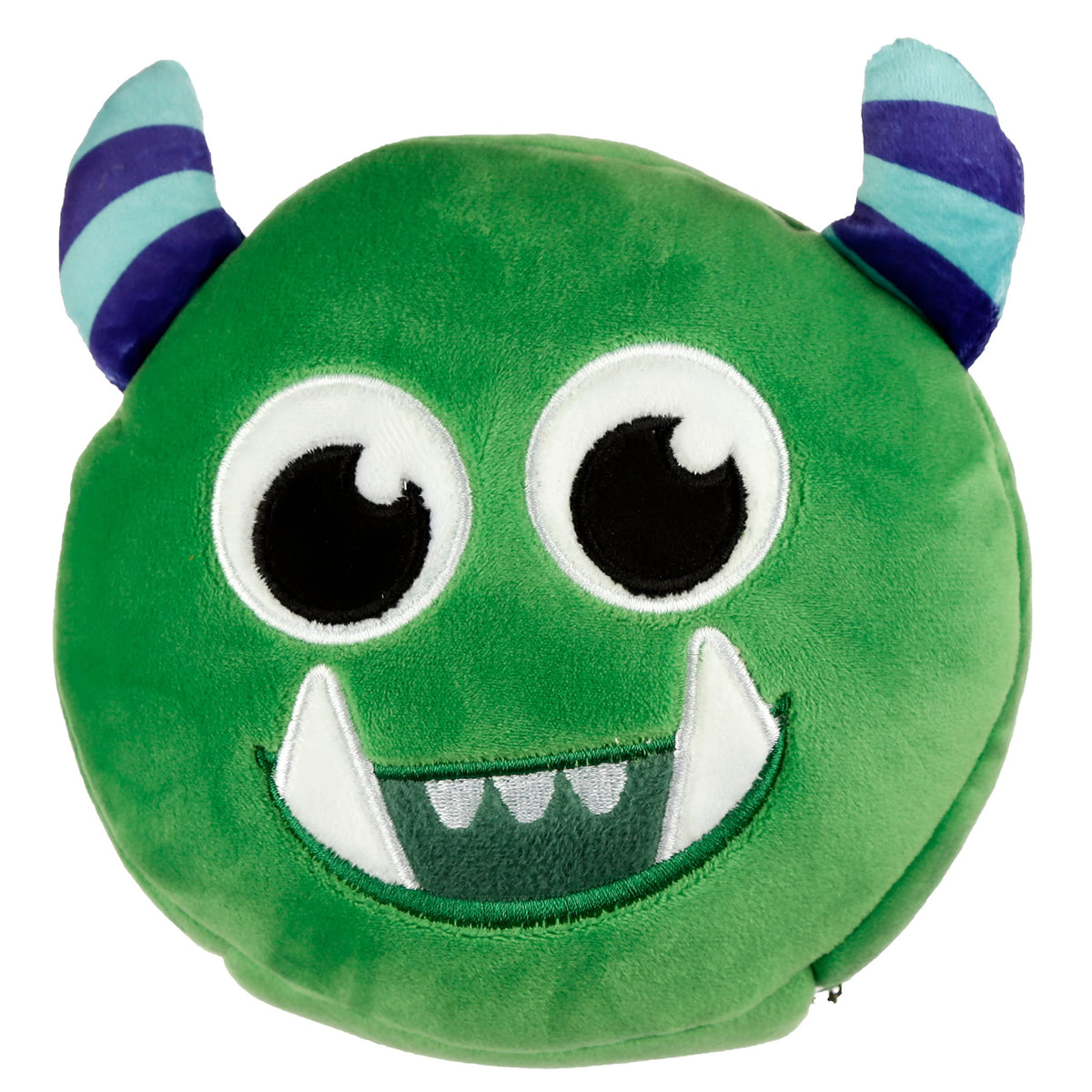 Puckator Relaxeazzz Green Monstarz Monster Round Plush Travel Pillow & Eye Mask - Sleep Eye Mask Masks - Kids Travel Accessories For Sleeping Airplane - Flight Plane Neck Pillow Pillows 🇬🇧