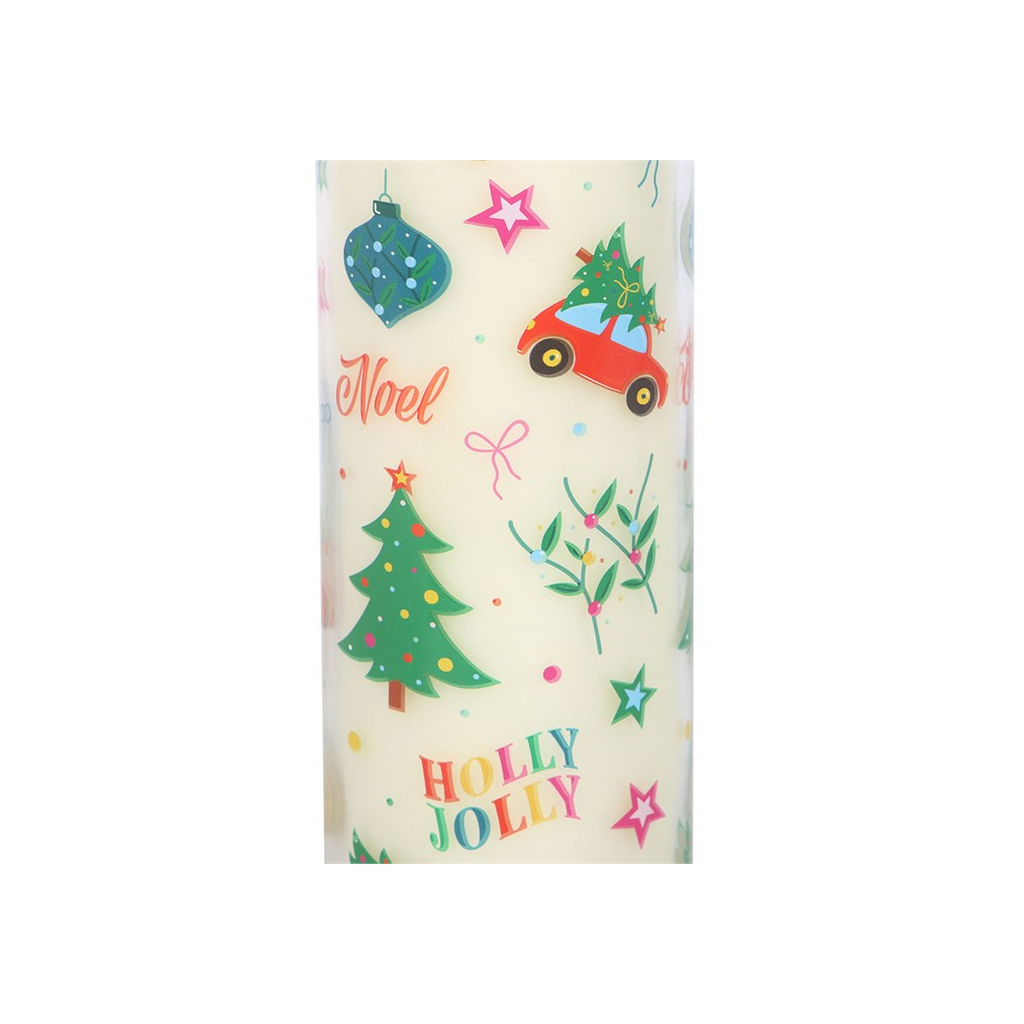 Nostalgic Christmas Print Christmas Pudding Scented Tube Candle 🇬🇧