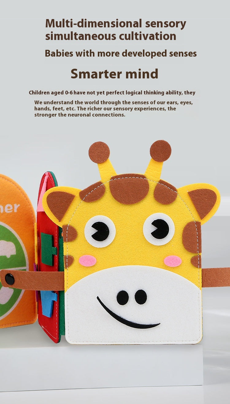 Shaped Giraffe Colored Felt Learning Board 🇨🇳