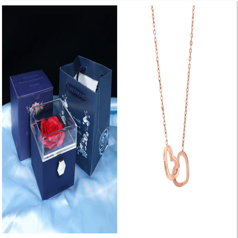 Rotating Soap Flower Rose Gift Box Creative Rotating Rose Jewelry Packaging Box 🇨🇳