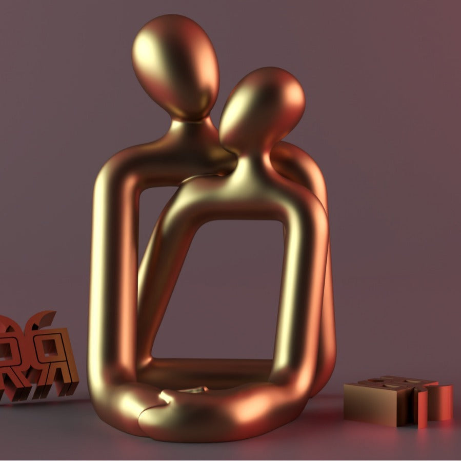 Heartwarming Loving Couple Resin Statue - A Timeless Modern Home Decor 🇨🇳