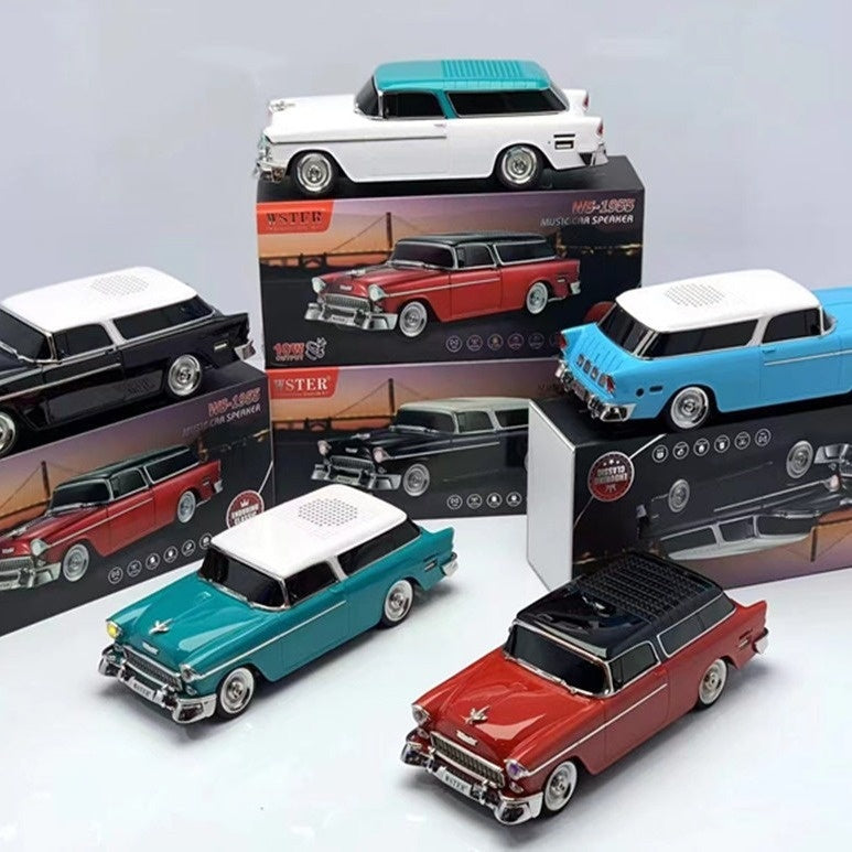Vintage Classic Car Bluetooth Model With LED Colorful Lighting And Audio 🇨🇳