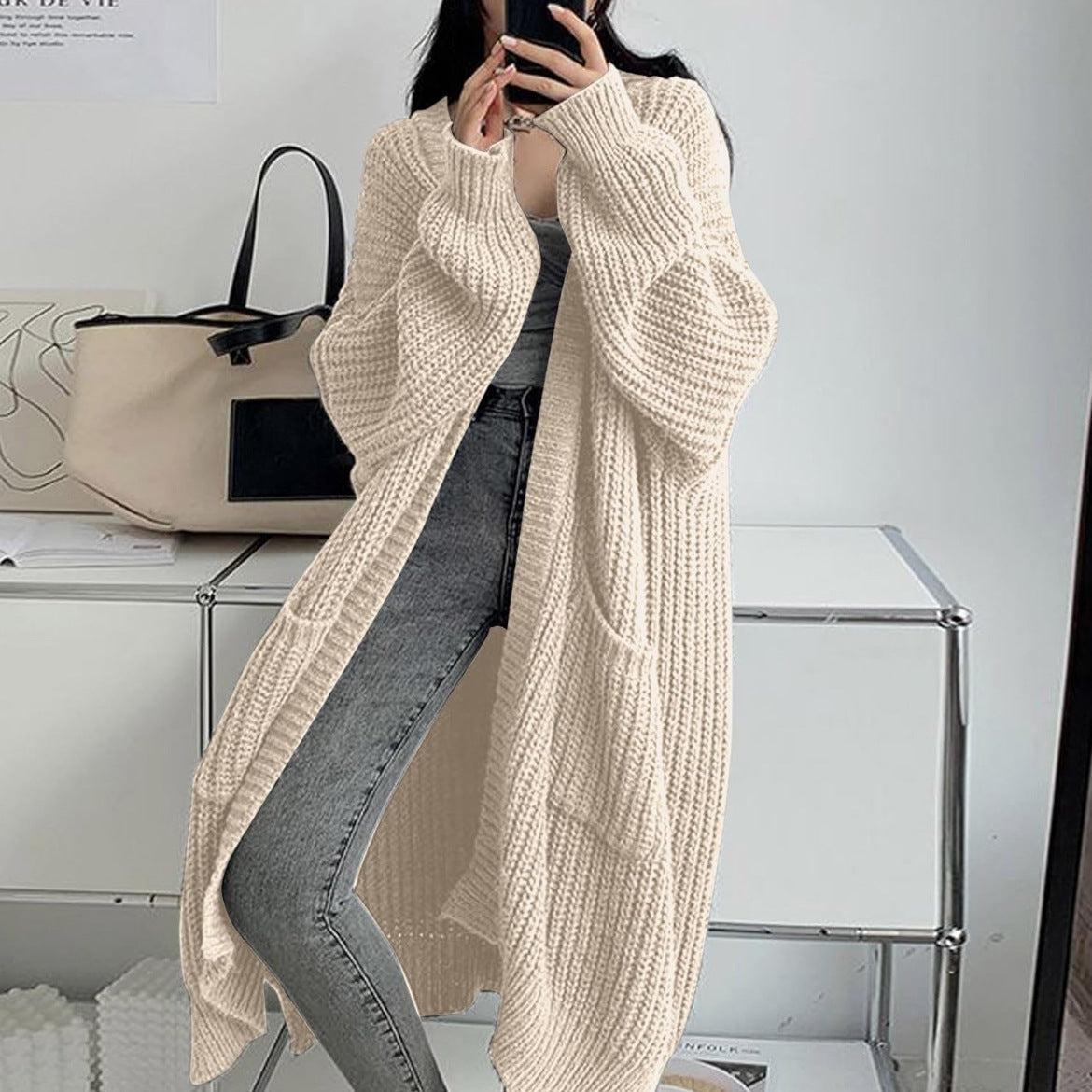 Loose Thick Knitted cardigan 🇨🇳