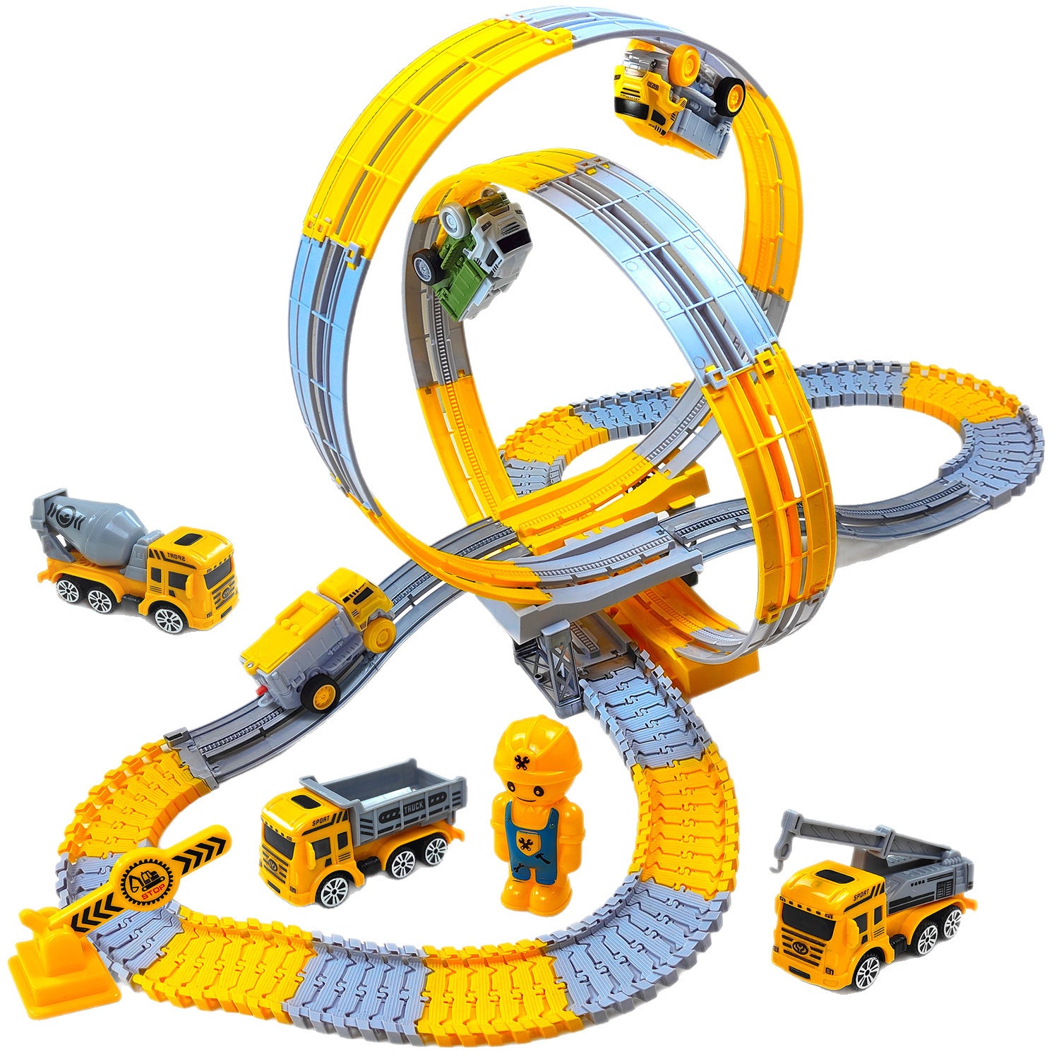 Children's Climbing Track Engineering Vehicle Train Toy 🇨🇳