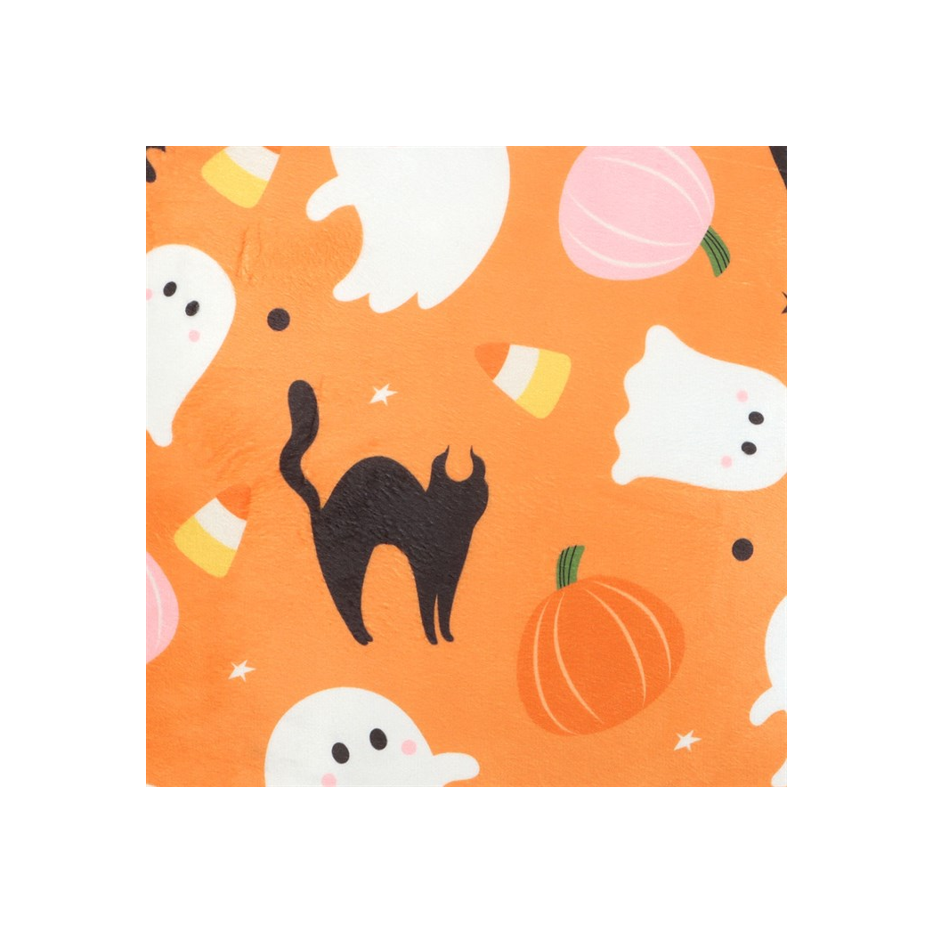 Square Sweet and Spooky Ghost Print Cushion