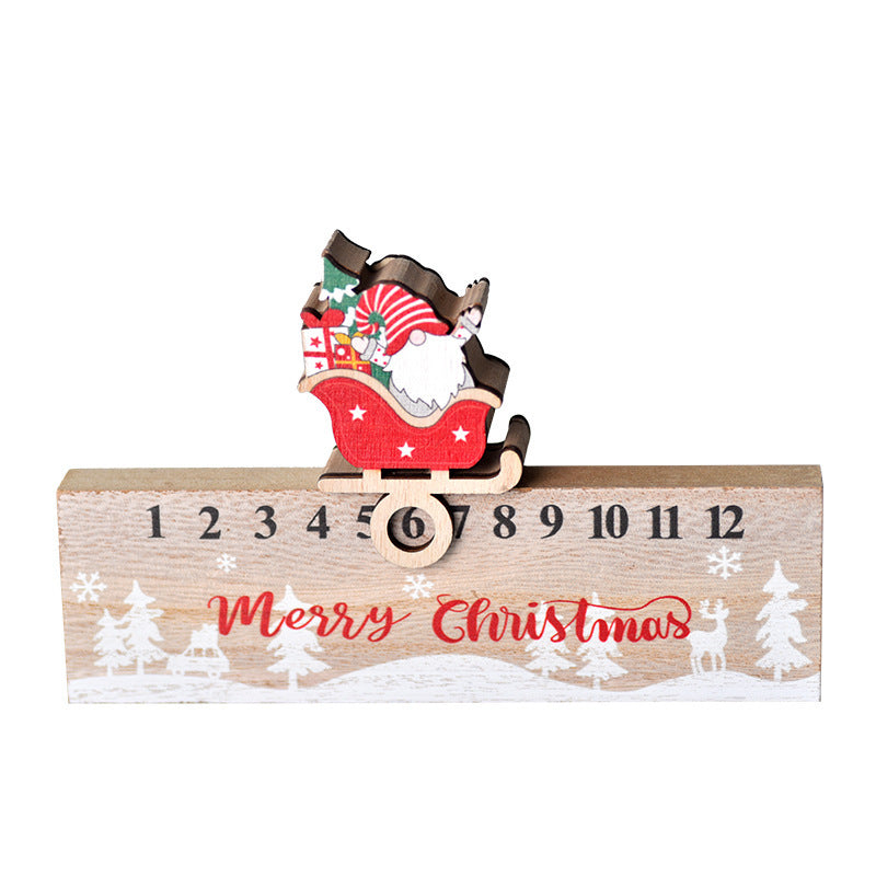Christmas Wooden Calendar Mobile Ornaments 🇨🇳