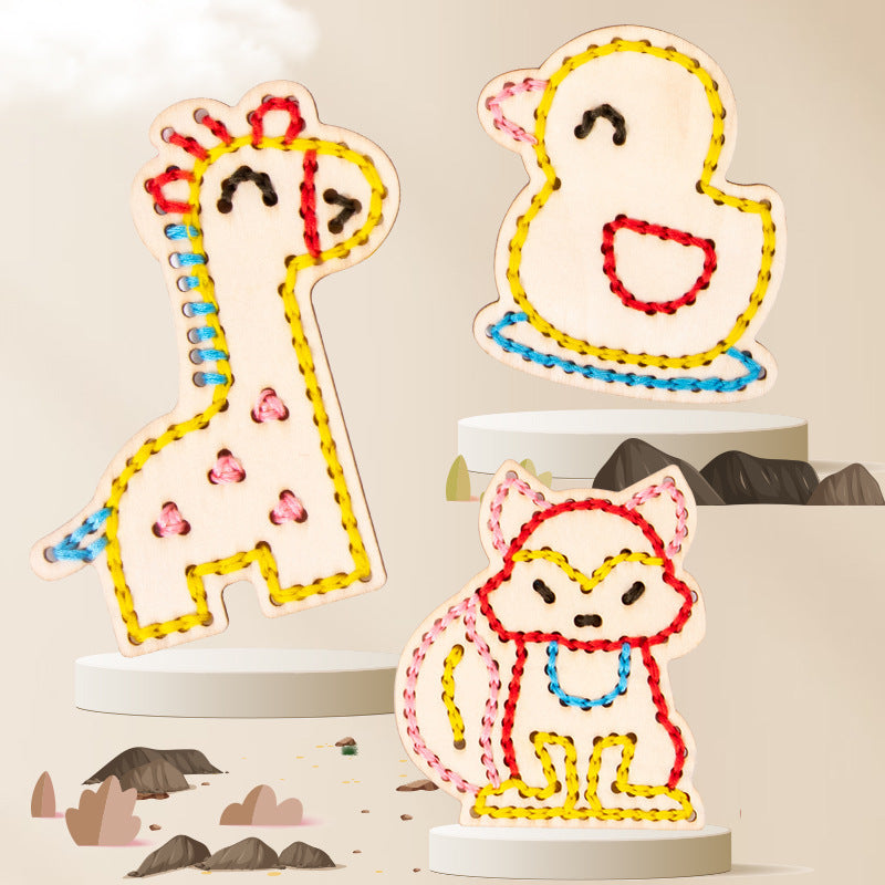 Handmade Embroidery Rope Game Thinking Hand-eye Coordination Educational Toys 🇨🇳