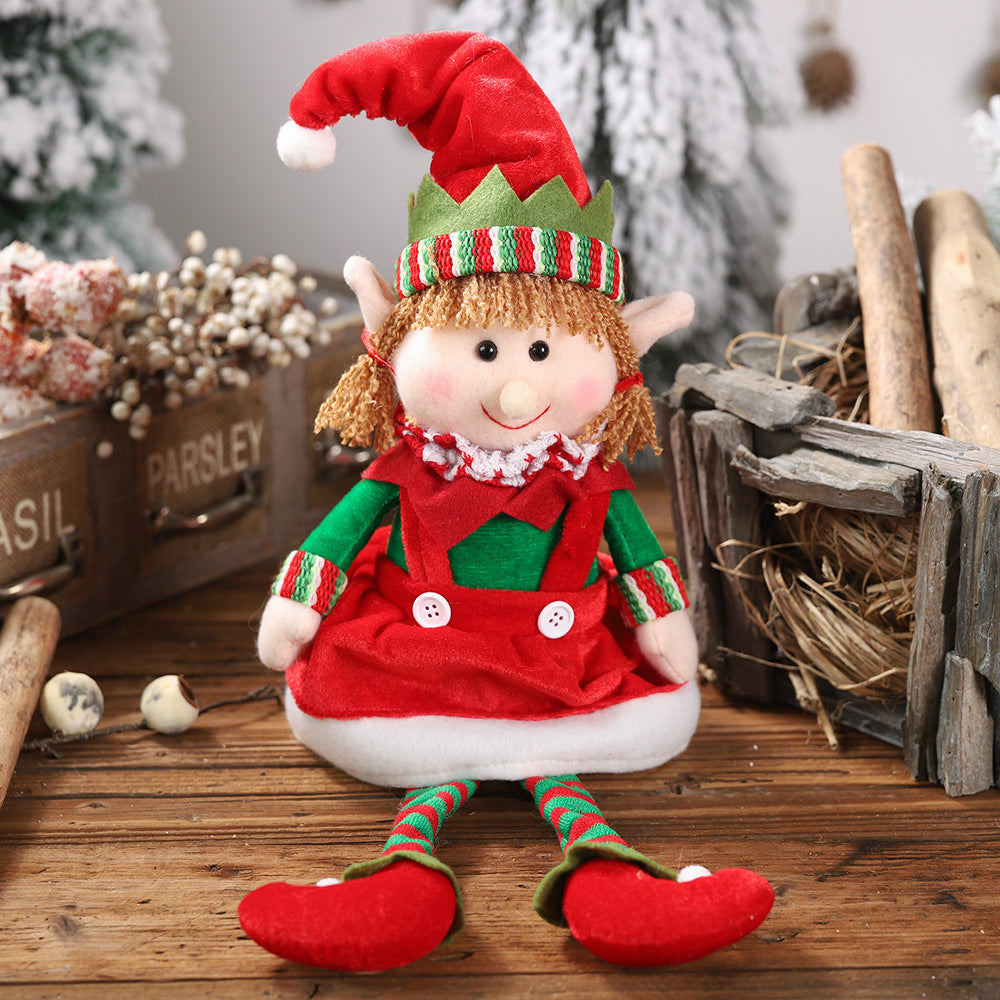 Christmas Hanging Legs Sitting Doll Ornaments 🇨🇳