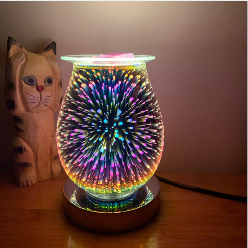 Touch Sensor Light Aroma Melter With Luminous Firework Effect 🇨🇳
