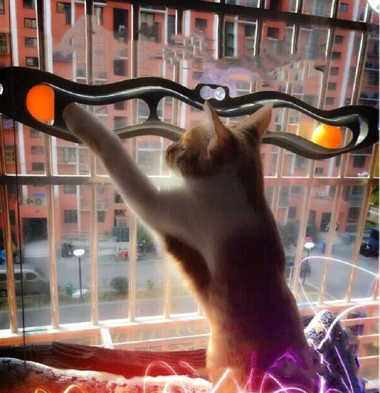 Windowsill Pets Toy Cat Track Ball Pet Products 🇨🇳
