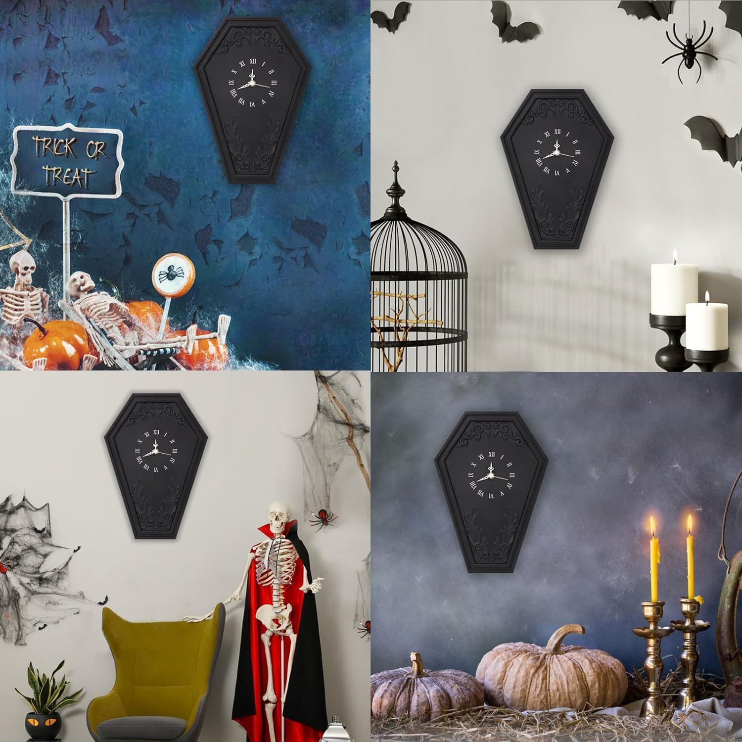 Cross-border Gothic Coffin Dark Style Wall Clock 🇨🇳