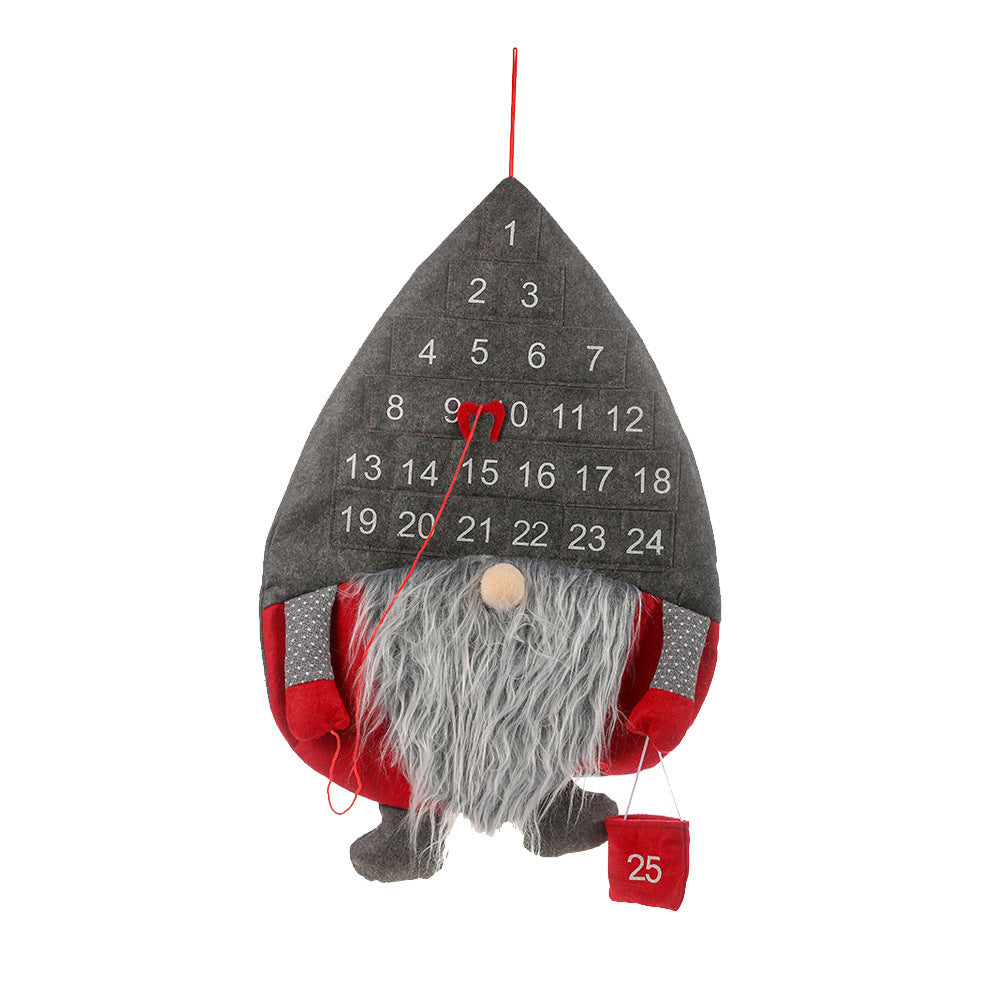 Christmas Advent Calendar Santa Claus Faceless Doll Hanging Christmas Decor 🇨🇳