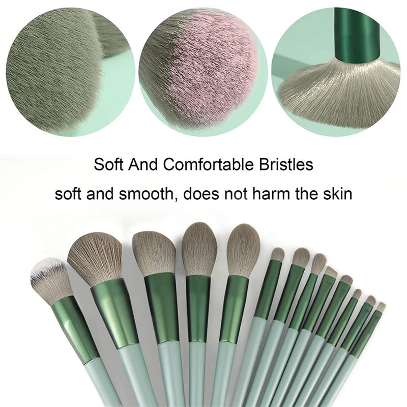 13Pcs Makeup Brush Set Make Up Concealer Brush Blush Powder Brush Eye Shadow Highlighter Foundation Brush Cosmetic Beauty Tools 🇨🇳