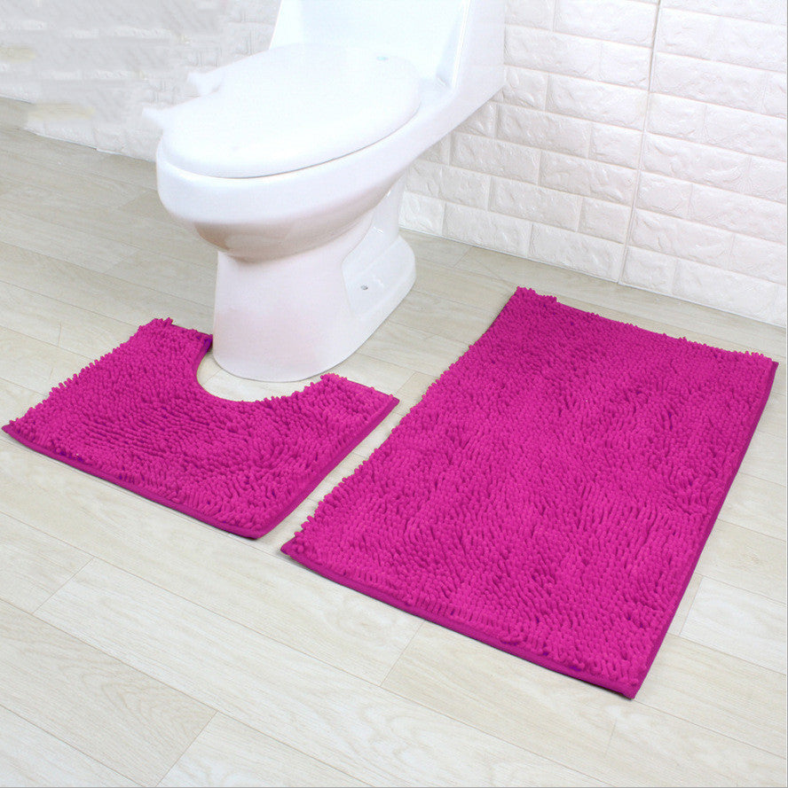 Encrypted Chenille Plush Carpet Bathroom Two-piece Floor Mat 🇨🇳