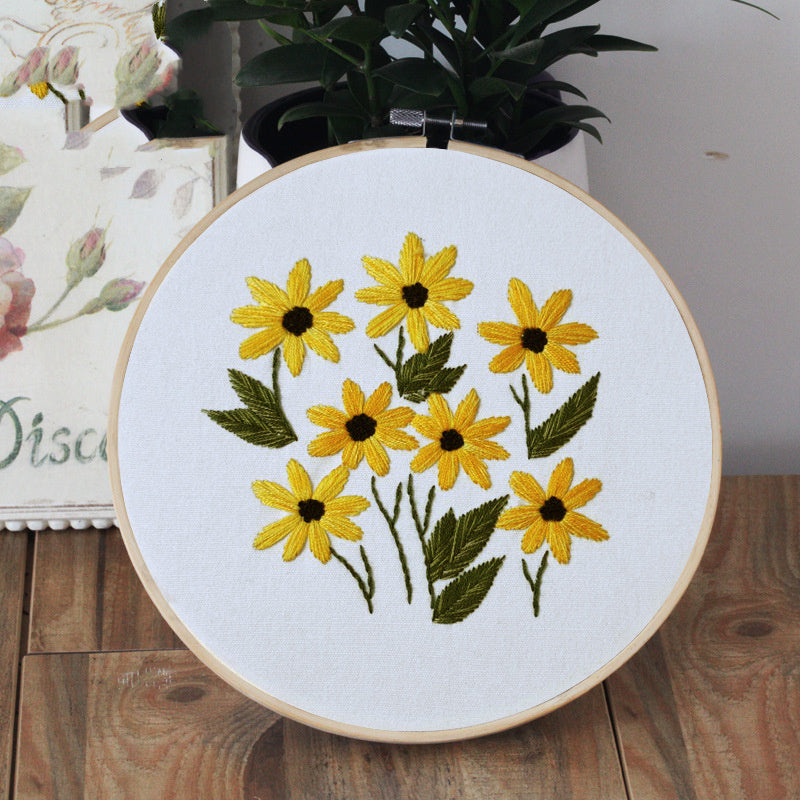 Sunflower Bunch Embroidery Kit 🇨🇳