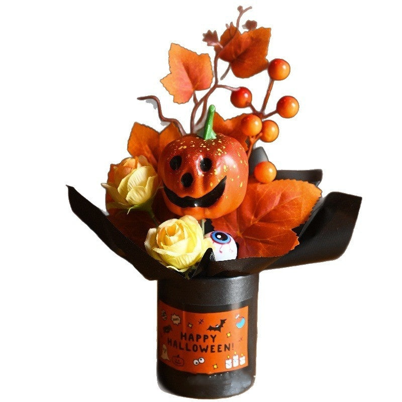 Halloween Pumpkin Simulation Bouquet Grimace Ornaments 🇨🇳