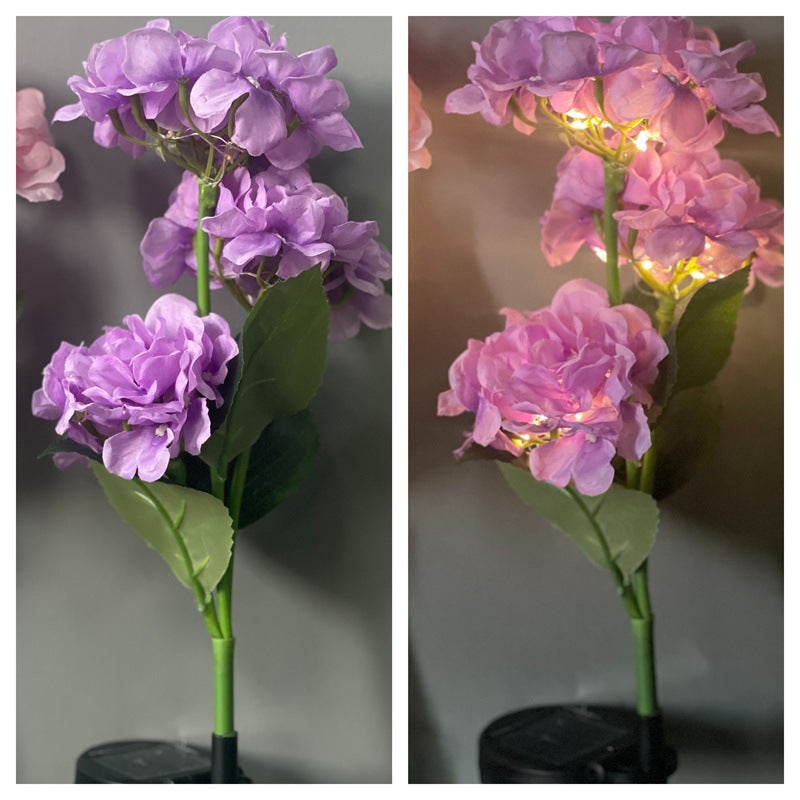 Solar Hydrangea Lights Floor Outlet Outdoor Garden Decorative Lights 🇨🇳