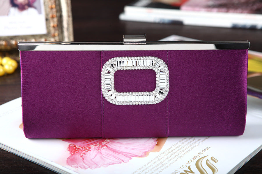 Banquet Buckle Square Diamond Clutch 🇨🇳