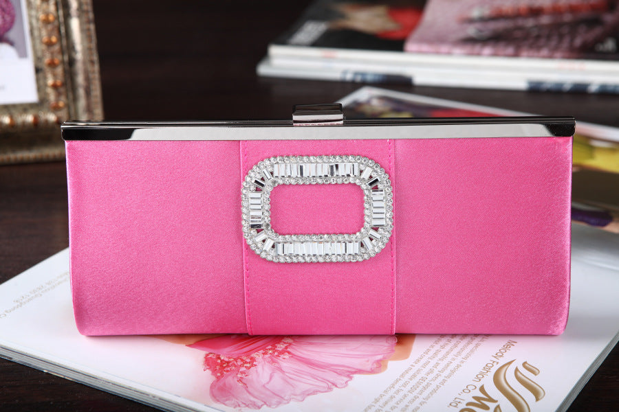 Banquet Buckle Square Diamond Clutch 🇨🇳